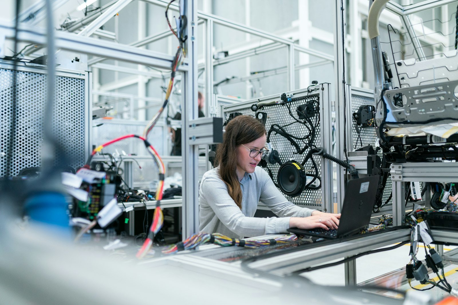 Illustrative factory cell with automated equipment